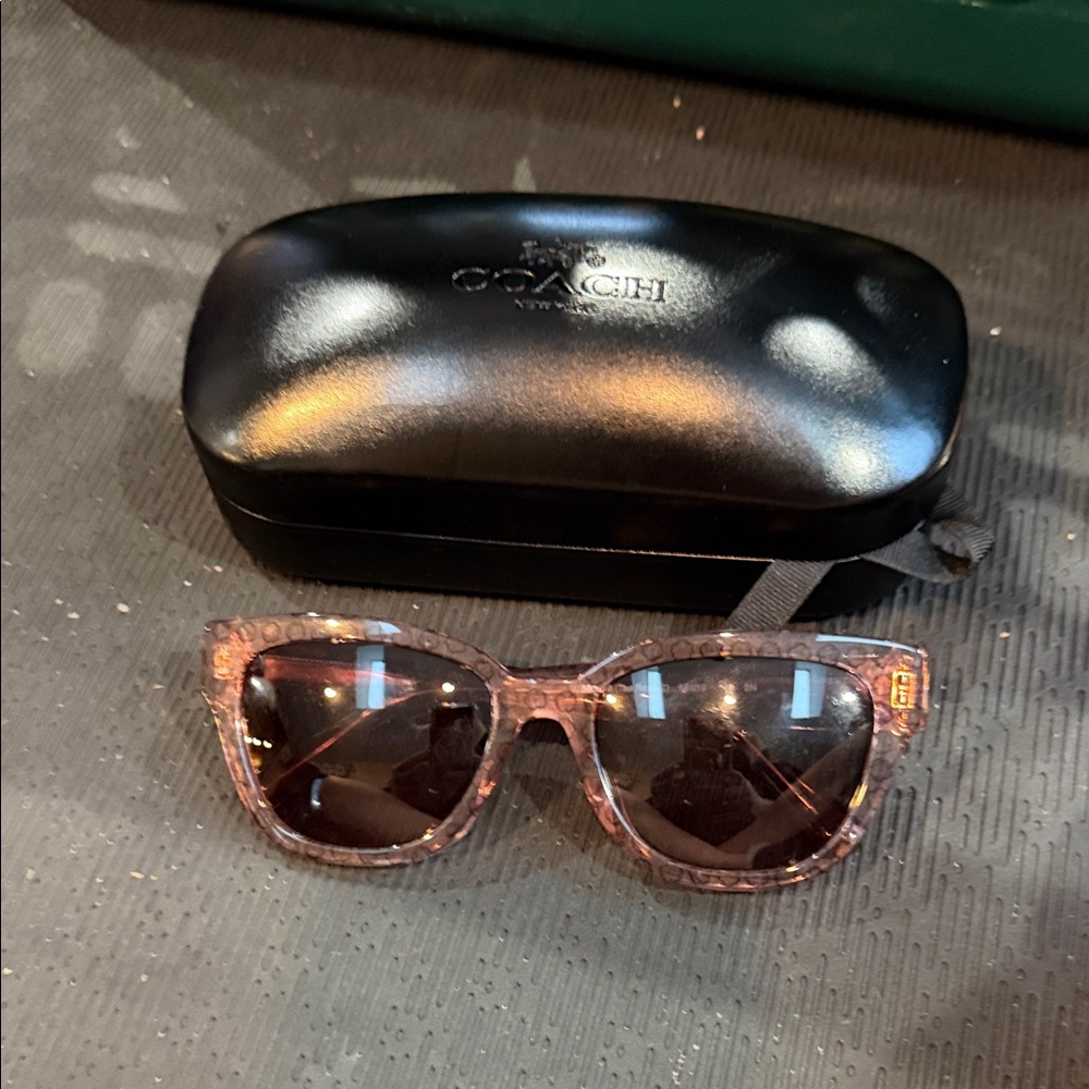 Coach Tortoise Shell Sunglasses with Black Case